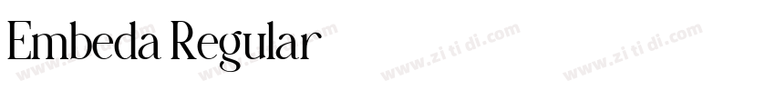 Embeda Regular字体转换 Embeda Regular字体转换